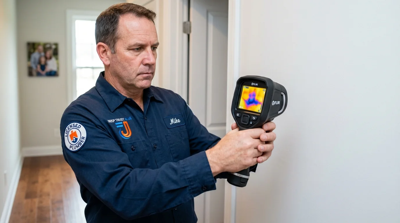 Thermal imaging leak detection by Johns Plumbing LLC in Blue Springs